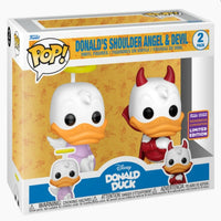 DONALD'S SHOULDER ANGEL AND DEVIL (2-PACK) (2022 WONDROUS CONVENTION STICKER) (DONALD DUCK) FUNKO POP