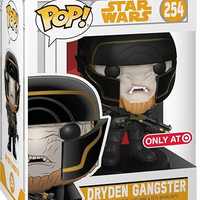 FUNKO POP! STAR WARS DRYDEN GANGSTER #254 (TARGET EXCLUSIVE STICKER)