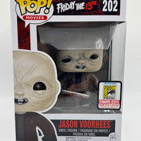 FUNKO POP! MOVIES FRIDAY THE 13TH: UNMASKED JASON VOORHEES #202 (LE 1,008) (2015 SDCC EXCLUSIVE STICKER) (📌CONDITION 8.0)