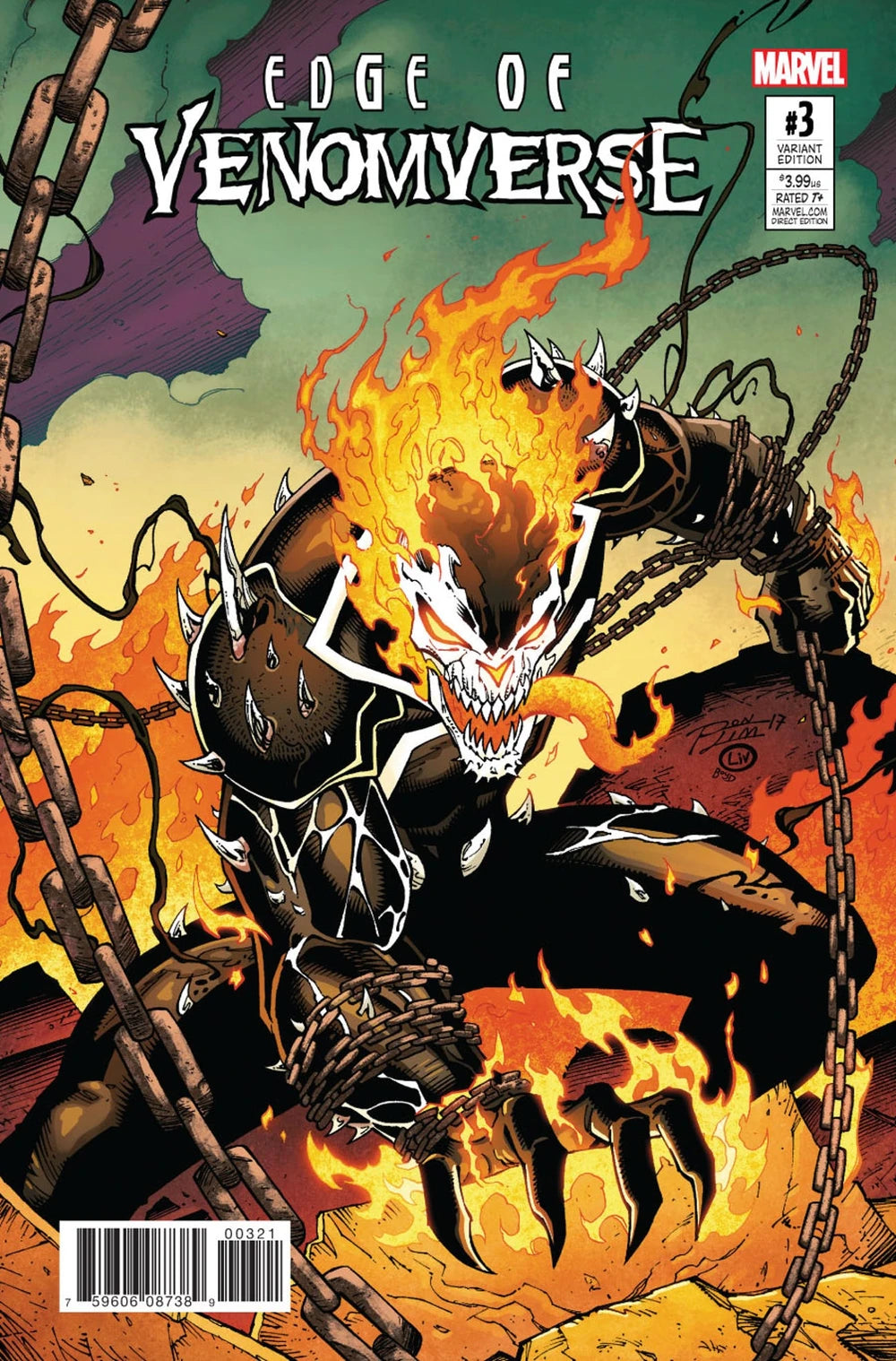 MARVEL COMICS EDGE OF VENOMVERSE ISSUE #3 (MINI-SERIES) (RON LIM VARIANT COVER) (1ST APPEARANCE OF VENOM SYMBIOTE) (SEPT 2017) (📌 CONDITION 8.5/9.0)