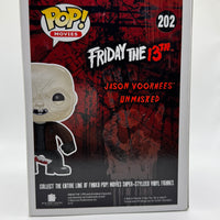 FUNKO POP! MOVIES FRIDAY THE 13TH: UNMASKED JASON VOORHEES #202 (LE 1,008) (2015 SDCC EXCLUSIVE STICKER) (📌CONDITION 8.5/9.0)