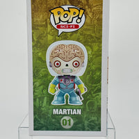 FUNKO POP! SCI-FI MOVIES MARS ATTACKS: GLOW MARTIAN #01 (LE 480) (2012 SDCC EXCLUSIVE STICKER) (📌 CONDITION 8.5 / 9.0)