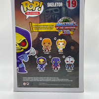 FUNKO POP! TELEVISION MASTERS OF THE UNIVERSE: DISCO SKELETOR #19 (METALLIC) (LE 480) (2013 SDCC EXCLUSIVE STICKER) (SIGNED/AUTOGRAPHED BY ALAN OPPENHEIMER)