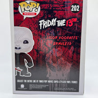 FUNKO POP! MOVIES FRIDAY THE 13TH: UNMASKED JASON VOORHEES #202 (LE 1,008) (2015 SDCC EXCLUSIVE STICKER) (📌CONDITION 8.5/9.0)