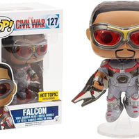 FUNKO POP! MARVEL CAPTAIN AMERICA CIVIL WAR: FALCON #127 (HOT TOPIC EXCLUSIVE STICKER) (📌CONDITION 7.0/7.5)