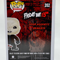 FUNKO POP! MOVIES FRIDAY THE 13TH: UNMASKED JASON VOORHEES #202 (LE 1,008) (2015 SDCC EXCLUSIVE STICKER) (📌CONDITION 8.5/9.0)