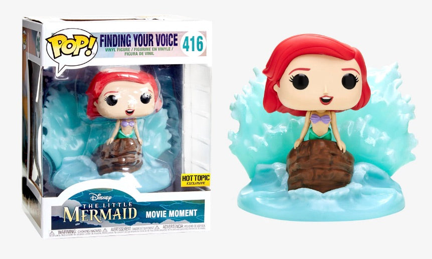 FUNKO POP! DISNEY THE LITTLE MERMAID: FINDING YOUR VOICE (ARIEL) #416 (6 INCH) ( HOT TOPIC EXCLUSIVE STICKER)