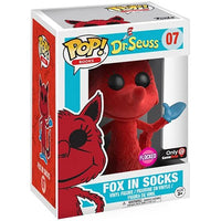 FUNKO POP! BOOKS DR. SEUSS: FLOCKED FOX IN SOCKS #07 (GAMESTOP EXCLUSIVE STICKER) (📌CONDITION 8.5/9.0)