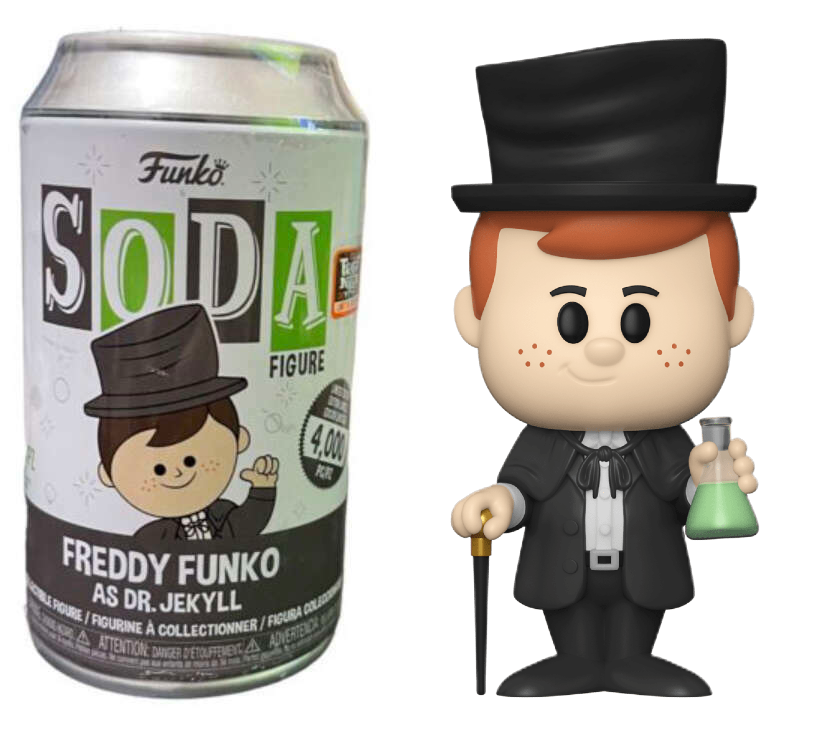FUNKO SODA! FREDDY FUNKO AS DR. JEKYLL (LE 4,000) (NOT SEALED) (2022 FRIGHT NIGHT EXCLUSIVE) (📌 CONDITION 9.0/9.5)