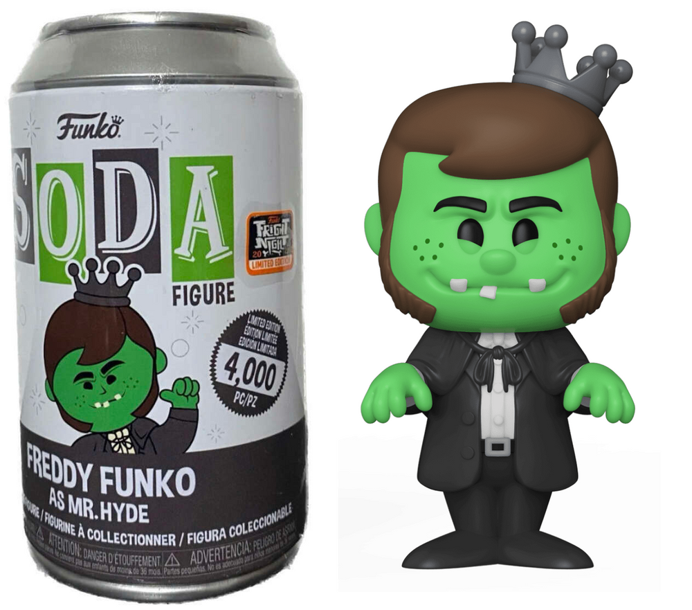 FUNKO SODA! FREDDY FUNKO AS MR. HYDE (LE 4,000) (NOT SEALED) (2022 FRIGHT NIGHT EXCLUSIVE) (📌 CONDITION 8.5/9.0)