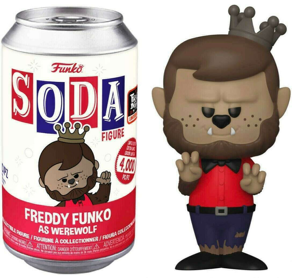 FUNKO SODA! FREDDY FUNKO AS WEREWOLF (LE 4,000) (NOT SEALED) (2022 FRIGHT NIGHT EXCLUSIVE) (📌 CONDITION 8.5/9.0)