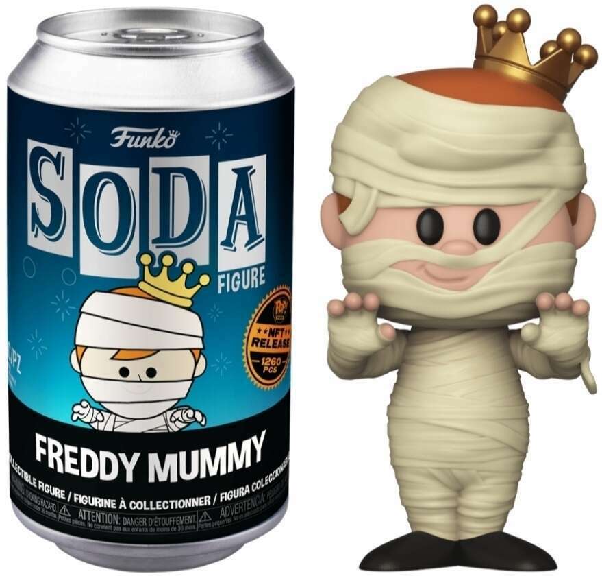 FUNKO SODA! FREDDY FUNKO FREDDY MUMMY (LE 1,260) (NFT LEGENDARY / NOT SEALED) (📌 CONDITION 9.5)