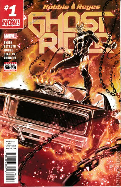 MARVEL COMICS GHOST RIDER VOL. 7 ISSUE #1 (2ND SERIES FEATURING ROBBIE REYES) (JAN 2017) (🔑KEY ISSUE) (📌 CONDITION 9.5)