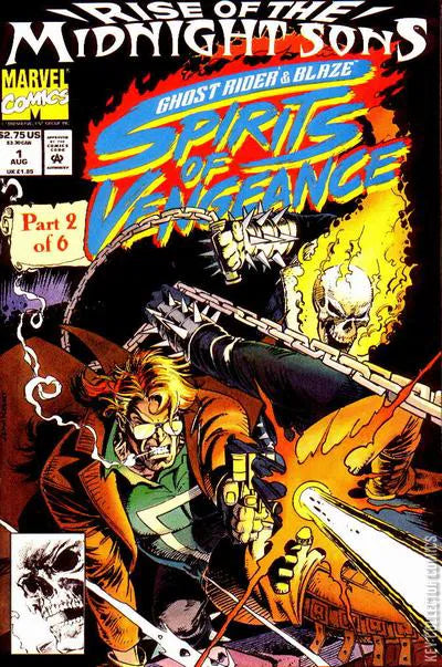 MARVEL COMICS GHOST RIDER / BLAZE: SPIRITS OF VENGEANCE ISSUE #1 (AUG 1992) (📌 CONDITION 8.0)