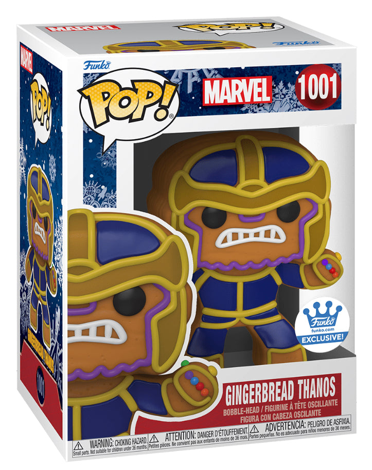 FUNKO POP! MARVEL GINGERBREAD THANOS #951 (FUNKO-SHOP EXCLUSIVE STICKER)