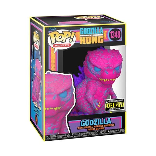FUNKO POP! MOVIES GODZILLA VS KONG: BLACKLIGHT GODZILLA #1348 (ENTERTAINMENT EARTH EXCLUSIVE STICKER)