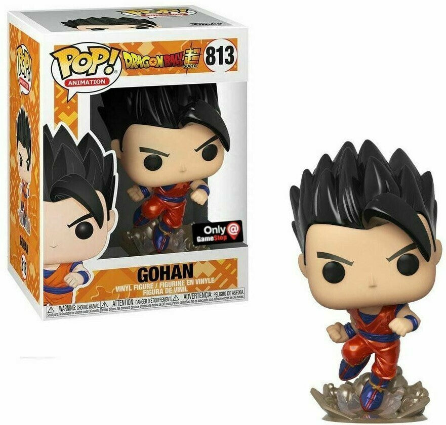 FUNKO POP! ANIMATION DRAGON BALL SUPER: METALLIC GOHAN (RUSH) #813 (GAMESTOP EXCLUSIVE STICKER) (📌CONDITION 8.5/9.0)
