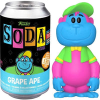 FUNKO SODA! TELEVISION THE GREAT GRAPE APE SHOW: BLACKLIGHT GRAPE APE (PINK AND BLUE) (LE 4,584) (COMMON / NOT SEALED) (2022 FALL CONVENTION STICKER) (📌 CONDITION 9.5)