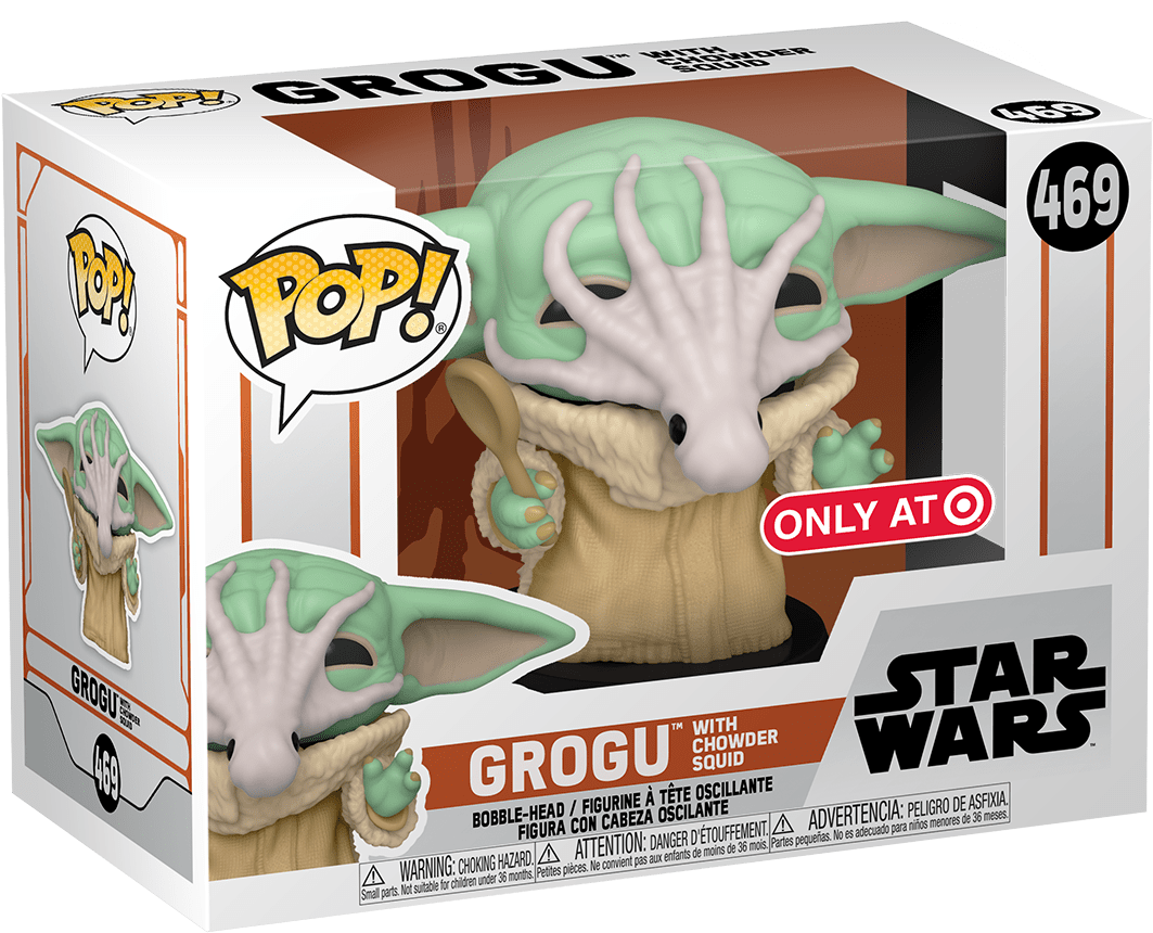 GROGU WITH CHOWDER SQUID #469 (THE CHILD) (TARGET EXCLUSIVE STICKER ...