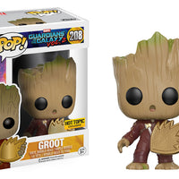 FUNKO POP! MARVEL GUARDIANS OF THE GALAXY: GROOT #208 (HOT TOPIC EXCLUSIVE STICKER) (📌CONDITION 8.5/9.0)