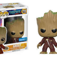 FUNKO POP! MARVEL GUARDIANS OF THE GALAXY: GROOT #212 (WALMART EXCLUSIVE STICKER) (📌CONDITION 8.5/9.0)