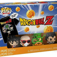 FUNKO POCKET POP! & TEE ANIMATION DRAGON BALL Z: GOKU / MASTER ROSHI / SHENRON / VEGETA (GROUP UP DRAGONBALL Z) (4-PACK POCKET POP & TEE COMBO) (SIZE 2XL) (📌CONDITION 9.5)
