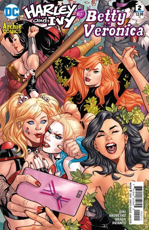 DC COMICS HARLEY & IVY MEET BETTY & VERONICA ISSUE #2 (MINI-SERIES) (JAN 2018) (📌 CONDITION 9.5)