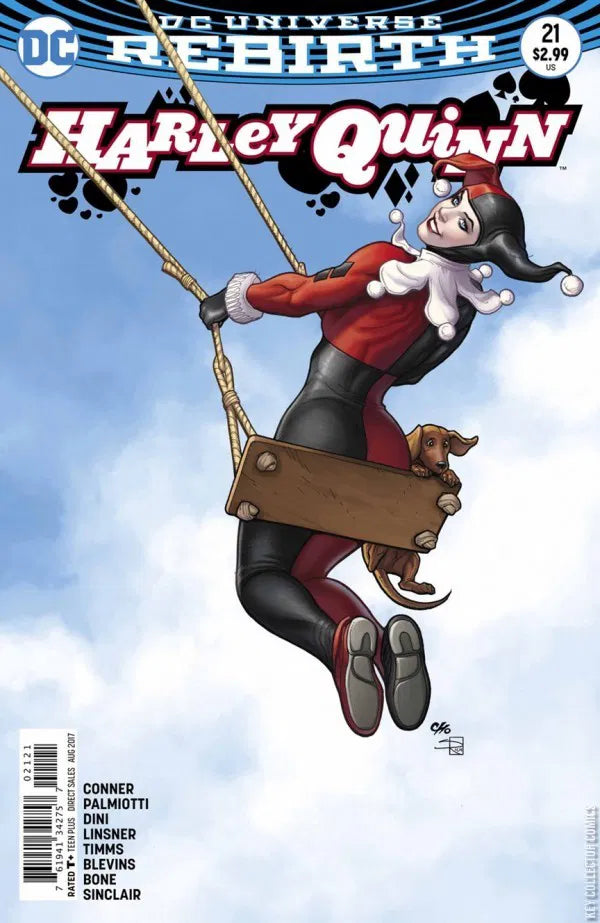 DC COMICS HARLEY QUINN VOL. 3 ISSUE #21 (FRANK CHO VARIANT COVER) (ORIGIN OF RED TOOL) (AUG 2017) (🔑 KEY ISSUE) (📌 CONDITION 9.5)