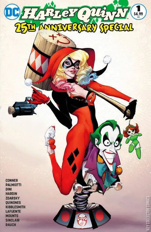 DC COMICS HARLEY QUINN: 25TH ANNIVERSARY SPECIAL ISSUE #1 (ONE-SHOT) (LE 3,000) (KNOWHERE GAMES & COMICS EXCLUSIVE / JOE BENITEZ VARIANT COVER) (SIGNED / AUTOGRAPHED BY JOE BENITEZ) (NO COA) (NOV 2017) (📌 CONDITION 8.5/9.0)