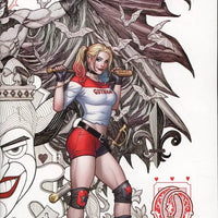 DC COMICS HARLEY QUINN VOL. 3 ISSUE #25 (FRANK CHO VARIANT COVER) (EXTRA-SIZED ANNIVERSARY ISSUE) (CONNECTING COVER) (OCT 2017) (📌 CONDITION 9.5)