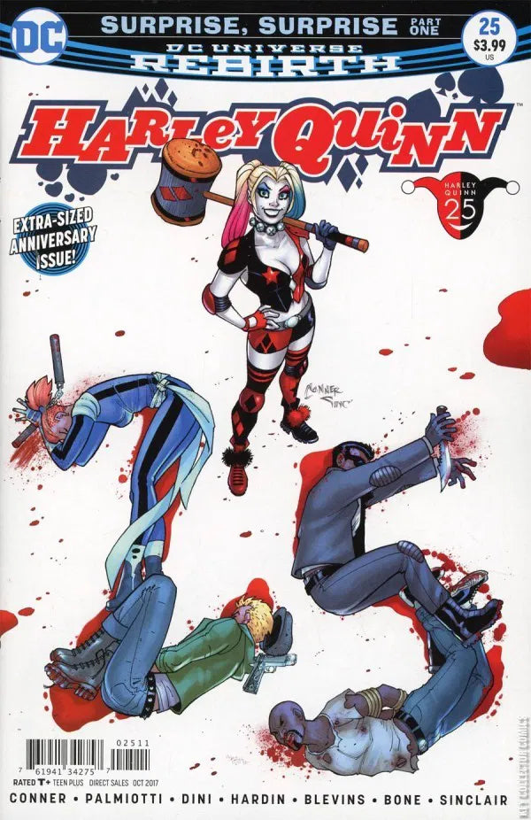DC COMICS HARLEY QUINN VOL. 3 ISSUE #25 (EXTRA-SIZED ANNIVERSARY ISSUE) (OCT 2017) (📌 CONDITION 9.5)