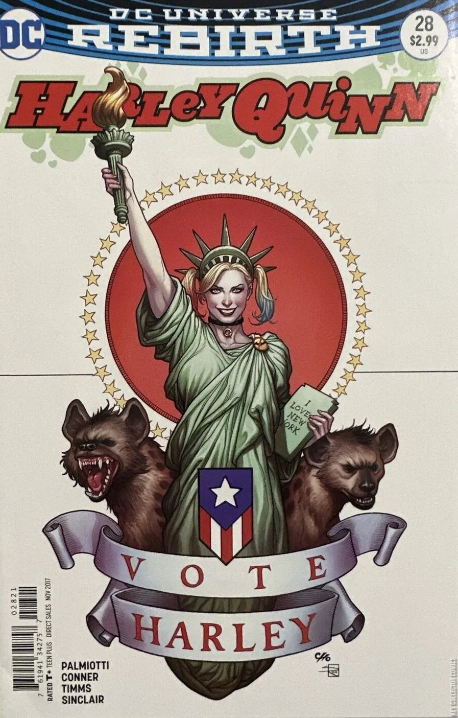 DC COMICS HARLEY QUINN VOL. 3 ISSUE #28 (FRANK CHO VARIANT COVER) (NOV 2017) (📌 CONDITION 8.0)