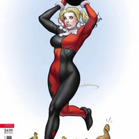 DC COMICS HARLEY QUINN VOL. 3 ISSUE #50 (FRANK CHO - 1966 BATMAN MOVIE PARODY VARIANT COVER) (EXTRA-SIZED ANNIVERSARY ISSUE) (NOV 2018) (📌 CONDITION 8.5/9.0)