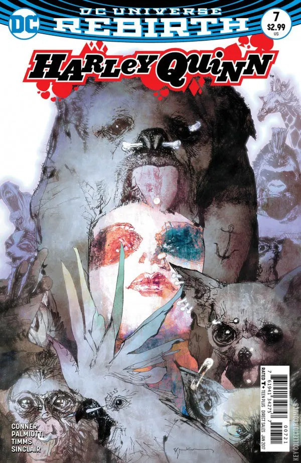 DC COMICS HARLEY QUINN VOL. 3 ISSUE #7 (BILL SIENKIEWICZ VARIANT COVER) (JAN 2017) (📌 CONDITION 9.5)