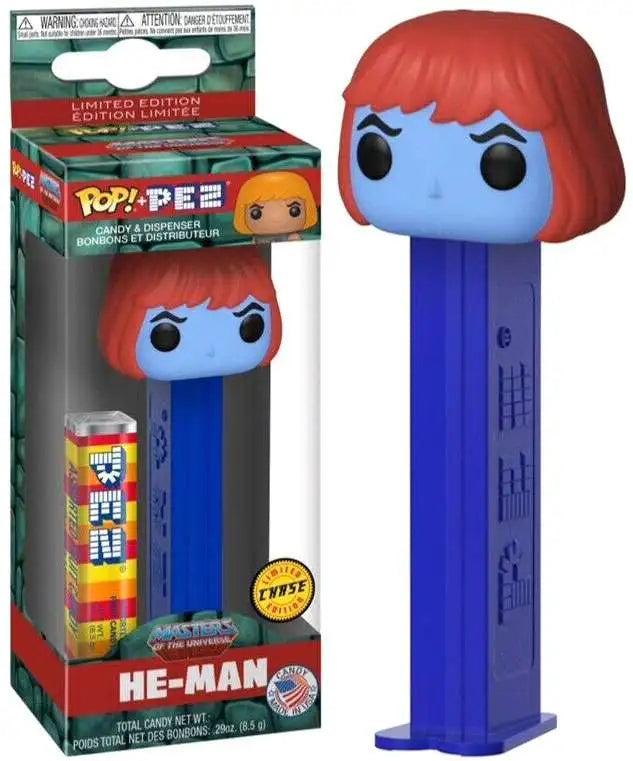 HE-MAN (CHASE) (MASTERS OF THE UNIVERSE) (MOTU) FUNKO POP PEZ DISPENSER