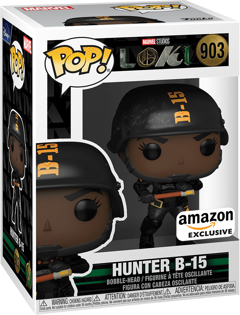 FUNKO POP! MARVEL LOKI TV SHOW: HUNTER B-15 #903 (AMAZON EXCLUSIVE STICKER) (📌CONDITION 9.5)
