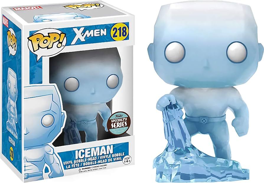 FUNKO POP! MARVEL X-MEN: ICEMAN #218 (SPECIALTY SERIES STICKER) (📌CONDITION 7.5)
