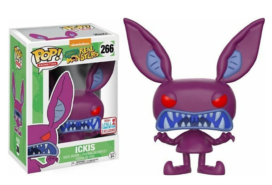 FUNKO POP! ANIMATION AAAHH!!! REAL MONSTERS: SCARY ICKIS #266 (2017 FALL CONVENTION STICKER) (📌CONDITION 9.5)