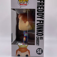 FUNKO POP! FREDDY FUNKO / CHILD'S PLAY 2: BLOODY FREDDY FUNKO AS CHUCKY #SE (LE 3000) (2019 BOX OF FUN EXCLUSIVE STICKER) (📌 CONDITION 8.5/9.0)