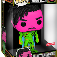 FUNKO POP! MARVEL WHAT IF...?: BLACKLIGHT INFINITY KILLMONGER #1058 (10 INCH) (TARGET EXCLUSIVE STICKER)