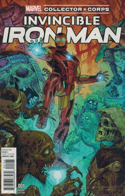 MARVEL COMICS INVINCIBLE IRON MAN VOL. 2 ISSUE #1 (COLLECTOR CORPS TONY MOORE VARIANT COVER) (DEC 2015) (📌 CONDITION 9.5)