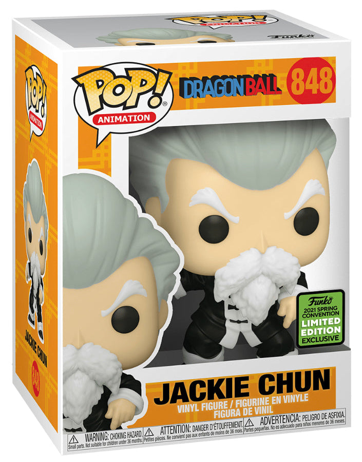 FUNKO POP! ANIMATION DRAGON BALL: JACKIE CHUN #848 (2021 SPRING CONVENTION STICKER) (📌CONDITION 9.5)
