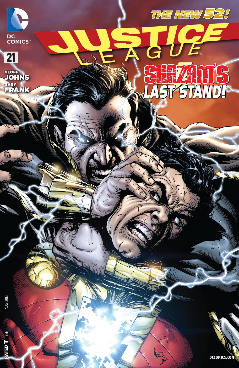 DC COMICS JUSTICE LEAGUE VOL. 2 ISSUE #21 (1ST APPEARANCE OF SHAZAM FAMILY & MR MIND) (DEATH OF BLACK ADAM) (THE NEW 52) (AUG 2013) (📌 CONDITION 8.5/9.0)