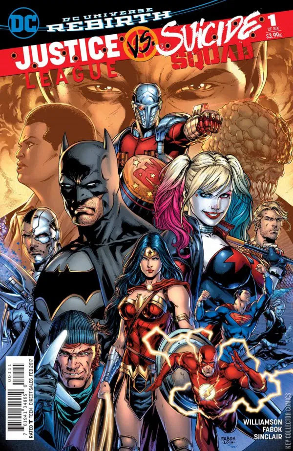 DC COMICS JUSTICE LEAGUE VS. SUICIDE SQUAD ISSUE #1 (MINI-SERIES) (FEB 2017) (📌 CONDITION 9.5)