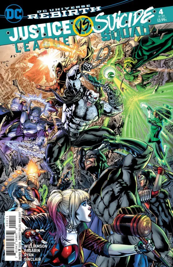 DC COMICS JUSTICE LEAGUE VS. SUICIDE SQUAD ISSUE #4 (MINI-SERIES) (MAR 2017) (📌 CONDITION 8.5/9.0)
