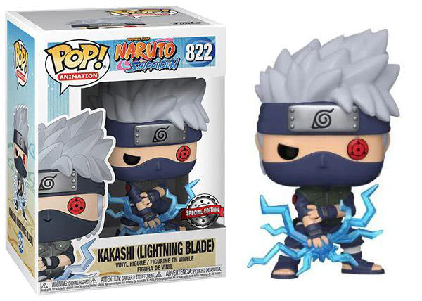 FUNKO POP! ANIMATION NARUTO SHIPPUDEN: KAKASHI (LIGHTNING BLADE) #822 (SPECIAL EDITION EXCLUSIVE STICKER)