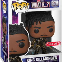 FUNKO POP! MARVEL WHAT IF...?: KING KILLMONGER #878 (TARGET EXCLUSIVE STICKER) (📌CONDITION 9.5)
