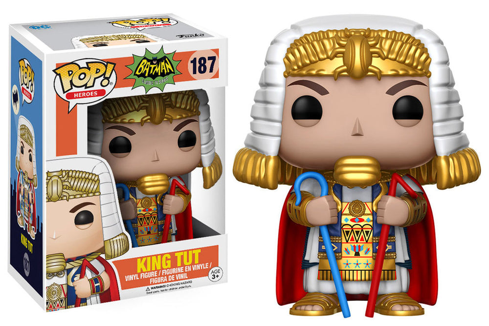 FUNKO POP! DC HEROES BATMAN CLASSIC TV SERIES: KING TUT #187 (📌CONDITION 9.0/9.5)