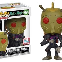 FUNKO POP! ANIMATION RICK AND MORTY: KROMBOPULOS MICHAEL #264 (2017 FALL CONVENTION STICKER) (📌CONDITION 7.5)