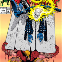 MARVEL COMICS MARVEL COMICS PRESENTS VOL. 1 ISSUE #100 (FLIP COVER) (SIGNED / AUTOGRAPHED BY SAM KEITH) (NO COA) (WOLVERINE / GHOST RIDER) (APR 1992) (📌 CONDITION 9.0/9.5)